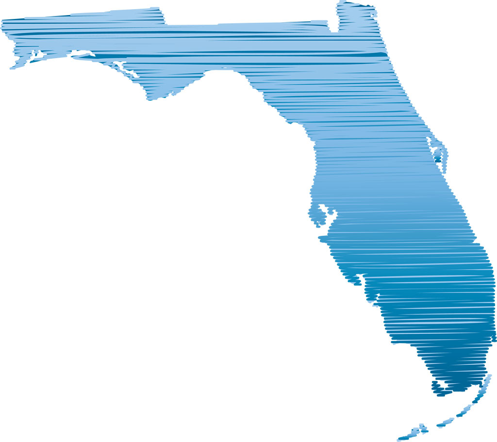 1024x911 Florida Abstract Style Maps - Florida Sketch