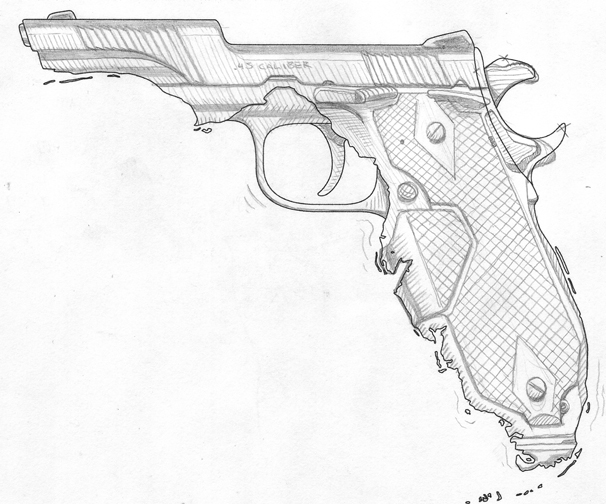 606x504 Illostop Miami New Times Florida Loves Guns Chris Whetzel - Florida Sketch