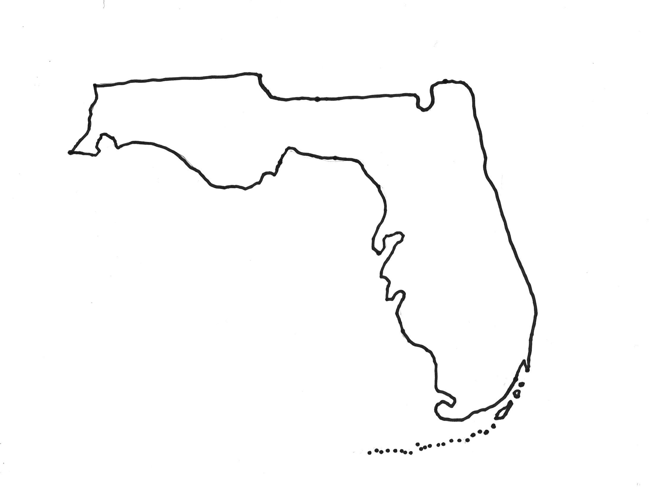 2200x1648 Sketch Maps In Your Classroom - Florida Sketch