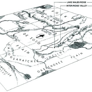 320x320 Topographic Sketch Of South Central Florida Showing The Polk - Florida Sketch