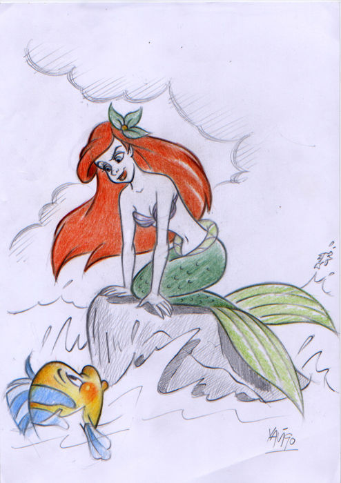 494x700 Mateu, Xavier Vives - Flounder Sketch