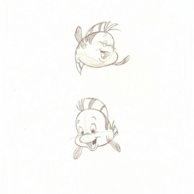 640x640 Pin By Emma Spears On Artful Facebook - Flounder Sketch