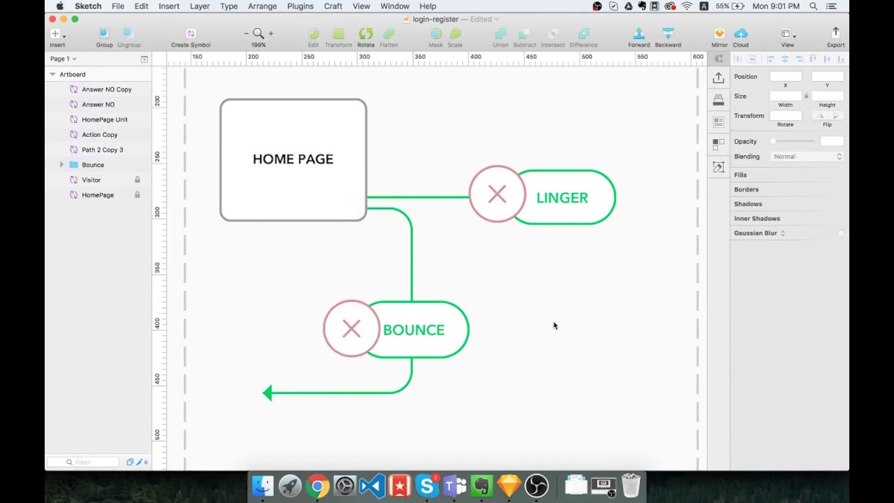1280x720 Sketch Of Ux User Flow - Flow Sketch