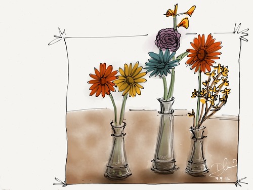 500x375 Daniel Lim - Flower Arrangement Sketch