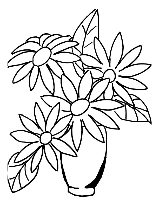 612x792 Drawn Bouquet Flower Sketch - Flower Arrangement Sketch