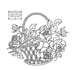 Flower Basket Sketch