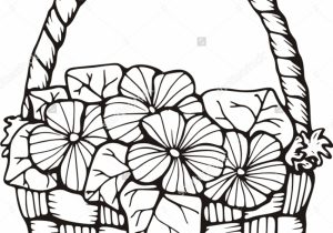 300x210 Flower Basket Drawing Images Draw A Flower Basket - Flower Basket Sketch