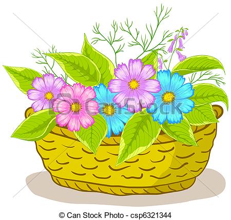 450x429 Drawn Basket Flower Basket 3254719 - Flower Basket Sketch