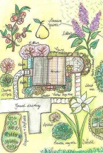 335x500 Garden Plan Sketch Raznoe Garden Planning, Gardens - Flower Bed Sketch