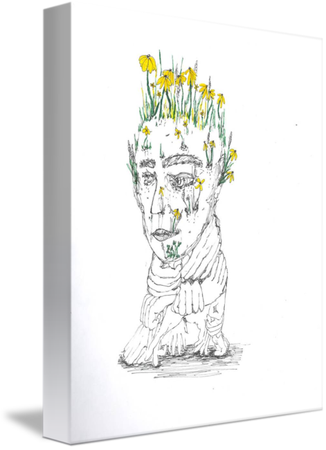 471x650 Flower Bed Head By Grace Yang - Flower Bed Sketch