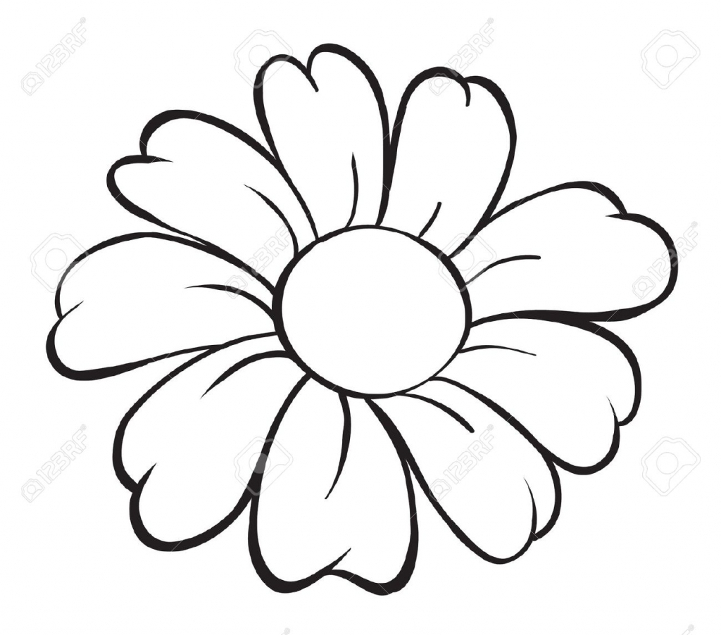 1024x902 Gallery Cartoon Flower Black And White, - Flower Black And White Sketch