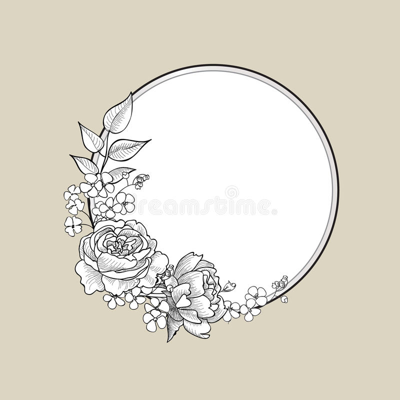 800x800 Gallery Flower Sketch Border, - Flower Border Sketch