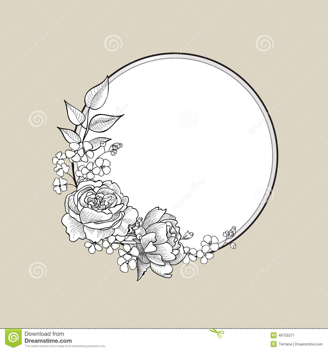 1300x1390 Flower Sketch Border Flowers Sketch Border Floral Frame. Flower - Flower Frame Sketch