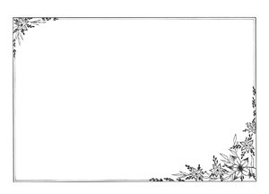 300x216 Free Stock Photos - Flower Frame Sketch