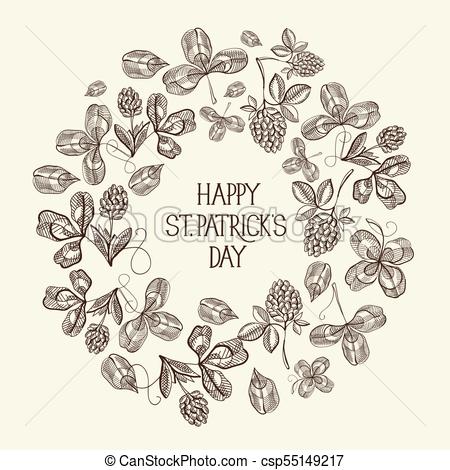 450x470 Black And White Round Frame Sketch Composition Postcard. Black And - Flower Frame Sketch