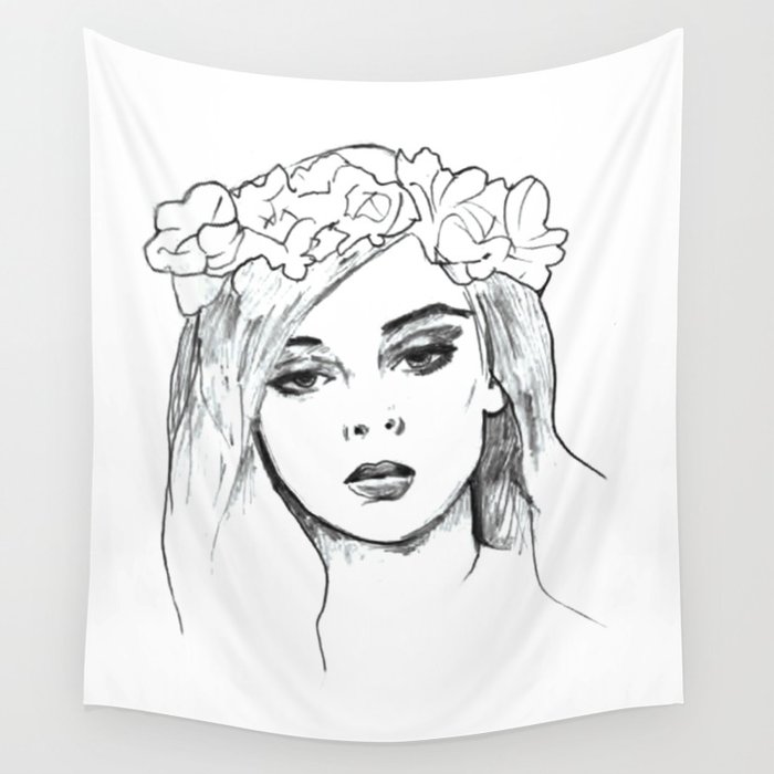 700x700 Flower Girl - Flower Girl Sketch