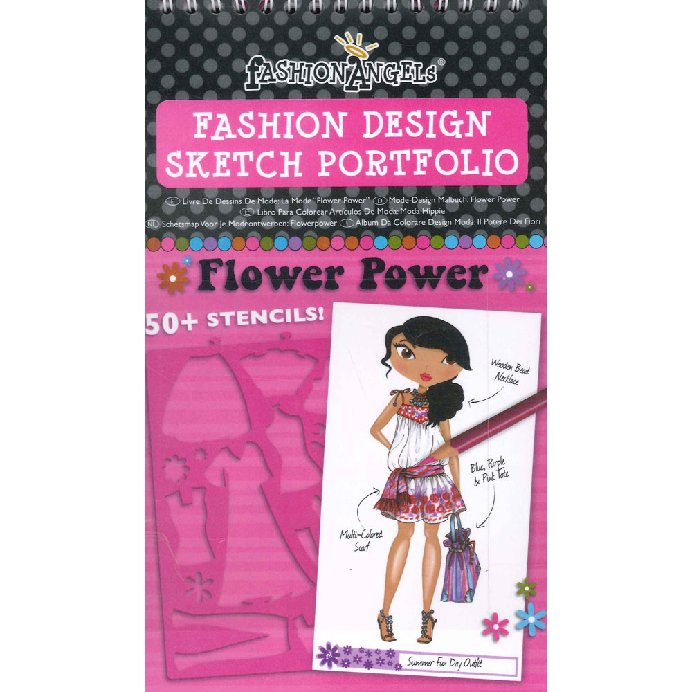 1000x1000 Flower Angels Fashion Design Sketch Portfolio Flower Power - Flower Power Sketch