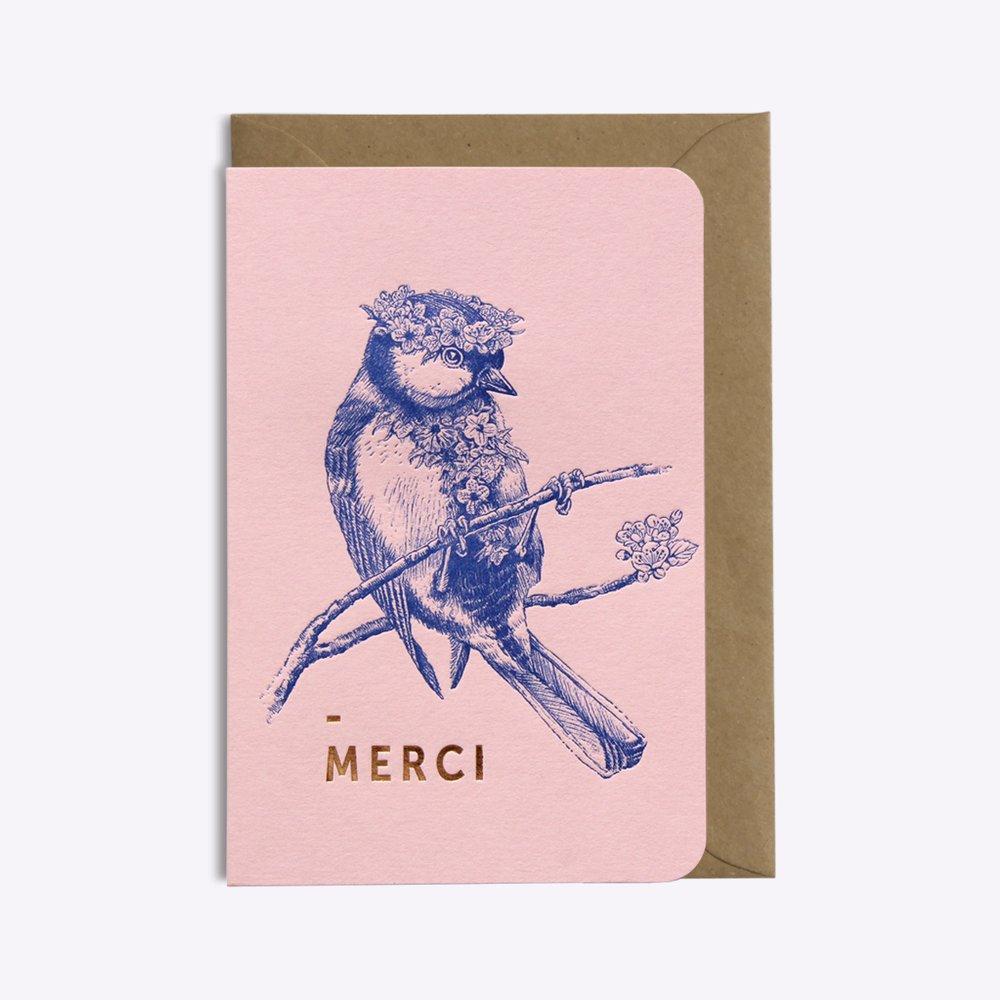 1000x1000 Flower Power Thank You Card - Flower Power Sketch