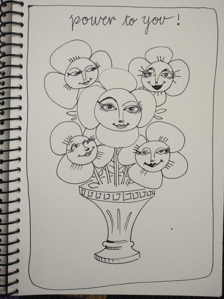 780x1040 Flower Power Sketches, Drawings And Print Designs - Flower Power Sketch