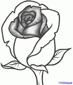 236x273 How To Draw A Rose Bud, Rose Bud, Step By Step, Flowers, Pop - Flower Rose Sketch