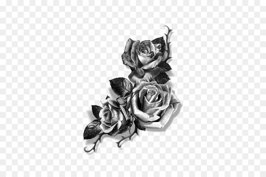 900x600 Sleeve Tattoo Forearm Flash Cover Up - Flower Rose Sketch