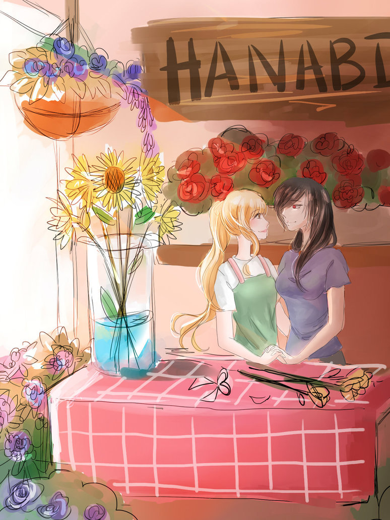 774x1032 Flower Shop Sketch By Jellyqueenie - Flower Shop Sketch