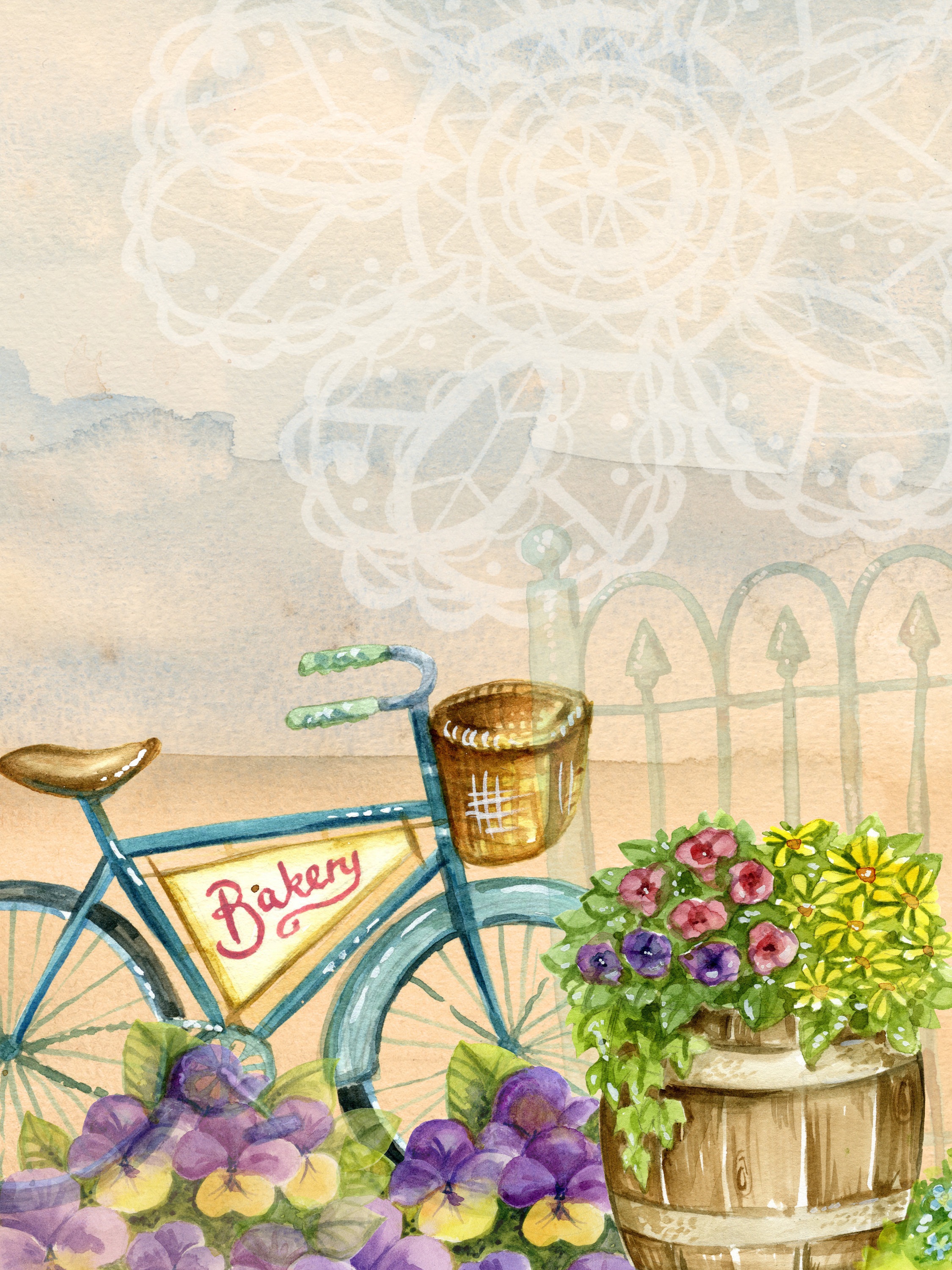 2250x3000 Free Photo Bike In Flower Shop - Flower Shop Sketch