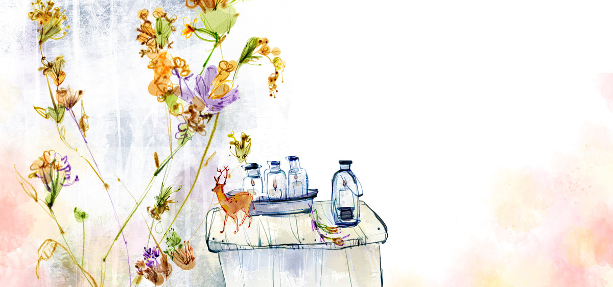 1200x562 Drawing Flower Sketch Floral, Art, Representation, Decoration - Flower Sketch Background