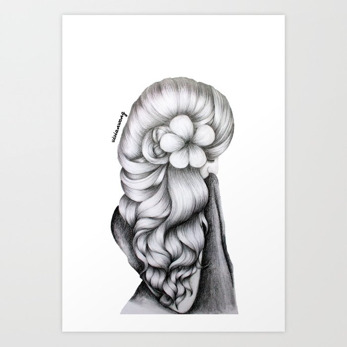 700x700 Black Amp White Pencil Sketch - Flower Sketch Black And White