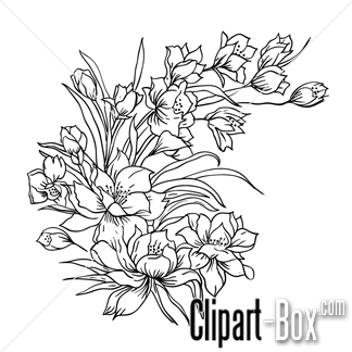 324x324 Clipart Flower Sketch Ginni Flower Sketches - Flower Sketch Clipart