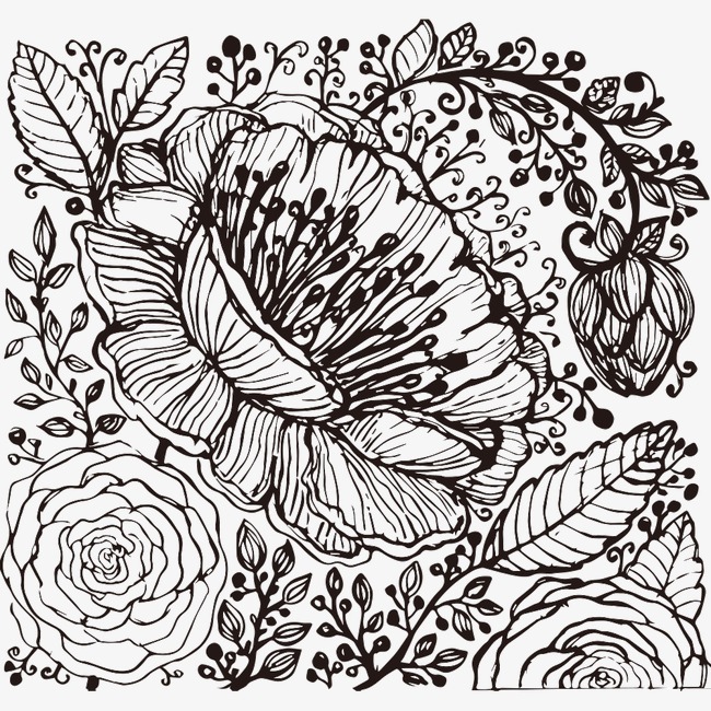 650x650 Flower Sketch, Flower Clipart, Sketch, Flowers Png Image And - Flower Sketch Clipart