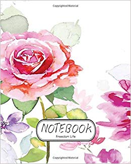 260x325 Notebook Color Flowers Sketch Notebook Journal Diary, 110 Lined - Flower Sketch Color