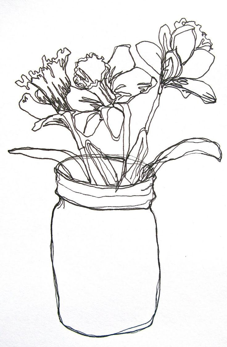 736x1122 Flowers Easy Sketch Easy Sketch Of Flower Pot With Pencil Shading - Flower Sketch Easy