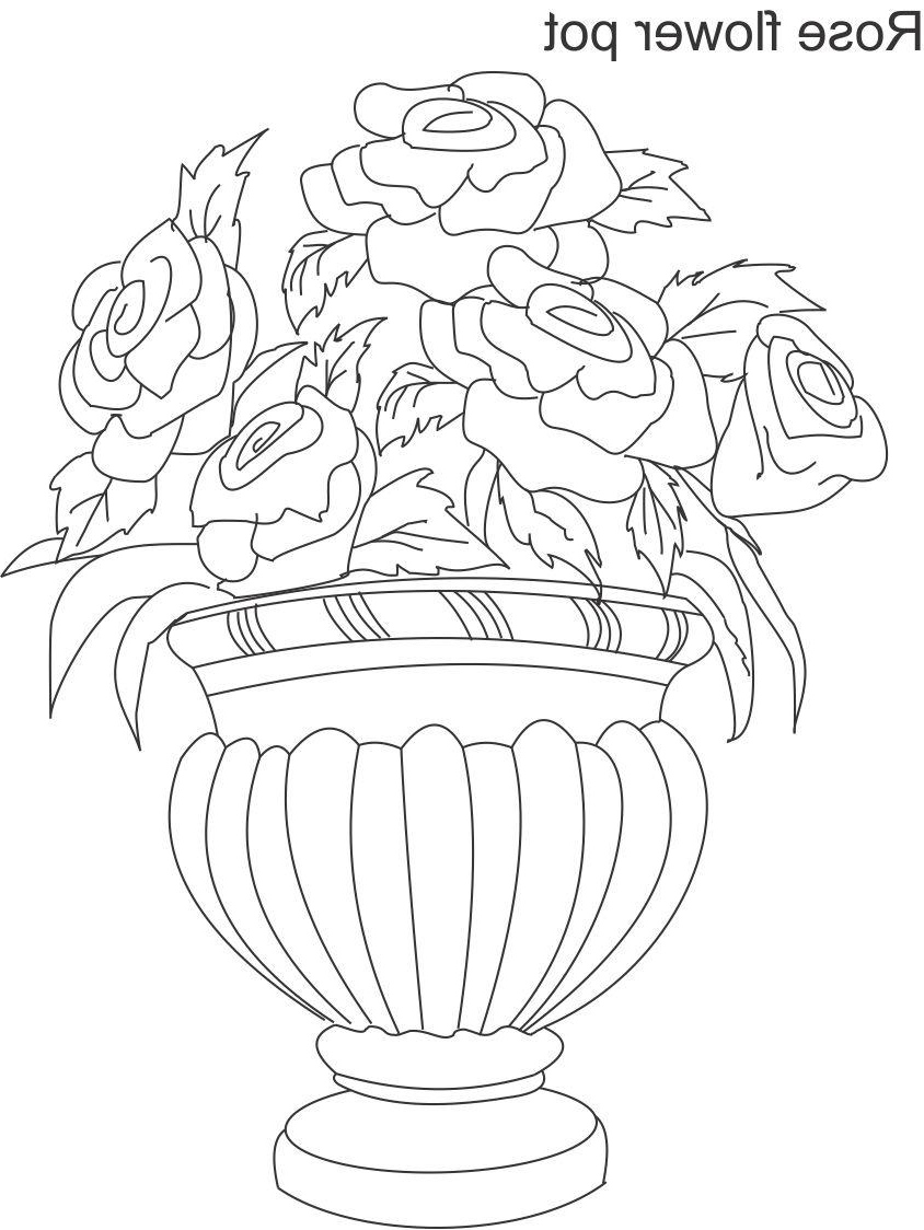 844x1124 Flower Pot Drawing Ideas Unique Pencil Drawing Flower Pot For Kids - Flower Sketch For Kids