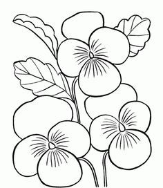 236x272 Black, Outline, Drawing, Flower, White, Flowers, Free Drawing - Flower Sketch For Kids