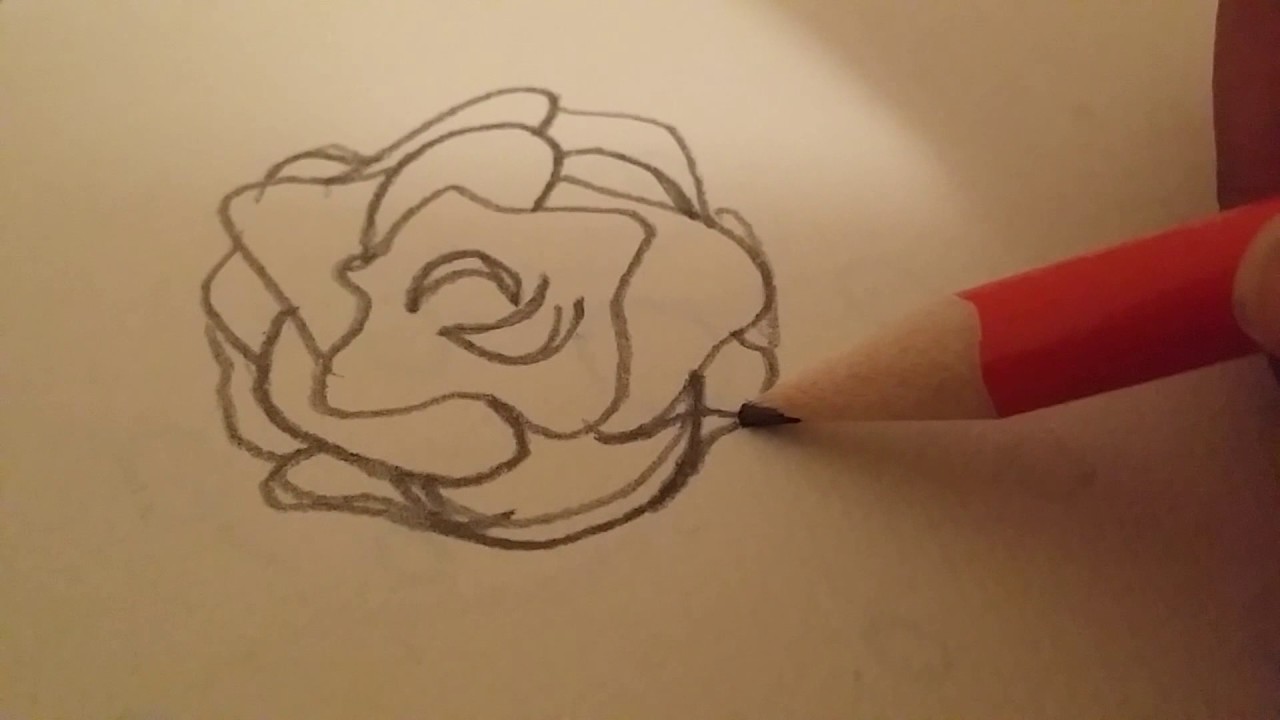 1280x720 Drawing Tutorial - Flower Sketch For Kids