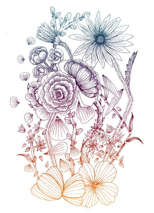 500x692 How To Drawing Doodles Flower Drawing Tumblr Art For My - Flower Sketch Tumblr