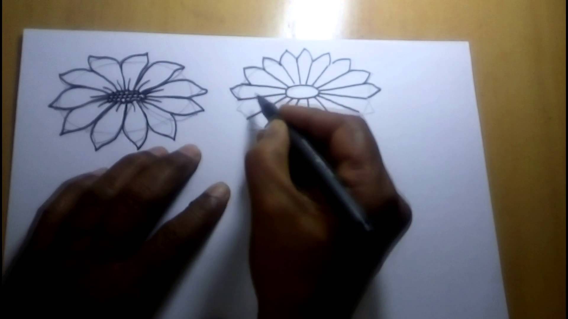 1920x1080 Drawing Tutorial - Flower Sketch Tutorial