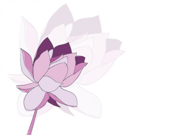 626x469 Purple Flower Sketch Vector Free Download - Flower Sketch Vector