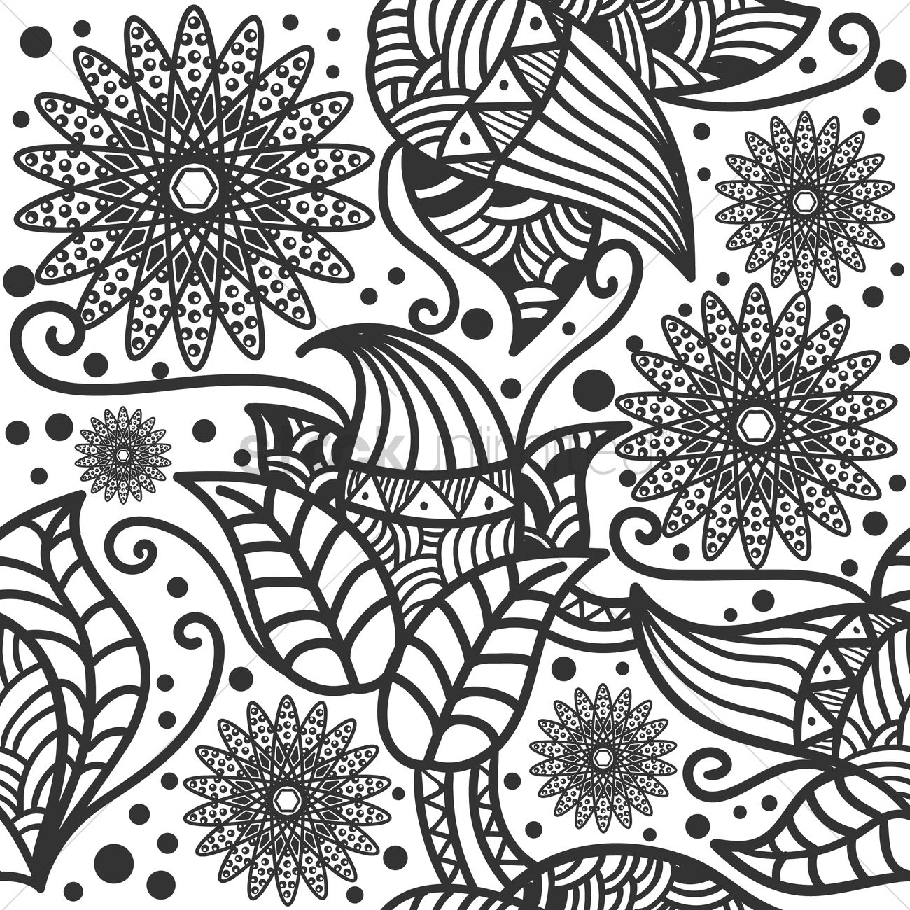 Flower Sketch Wallpaper at PaintingValley.com | Explore collection of