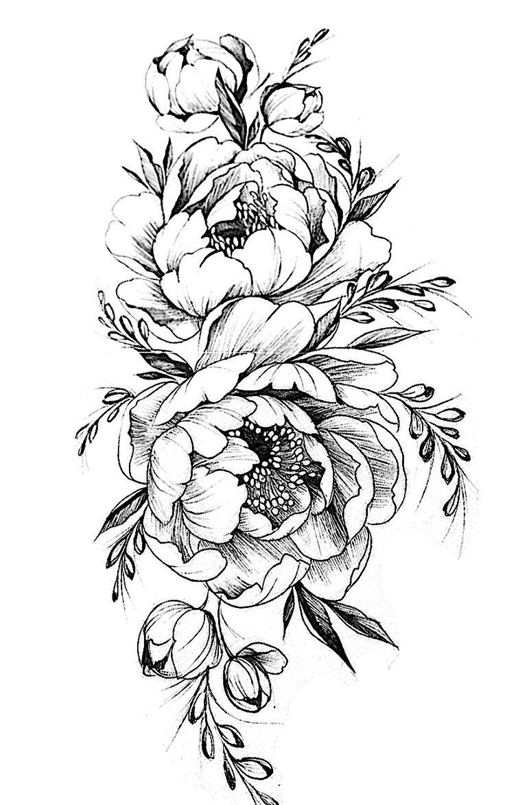 Flower Tattoo Sketch at Explore