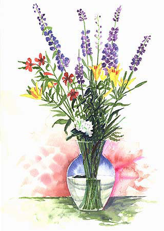 320x450 Handprint Vase Sketch - Flower Vase Sketch