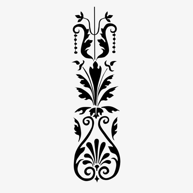 650x650 Black And White Sketch Flower Vine, Flower Clipart, Vine Clipart - Flower Vine Sketch