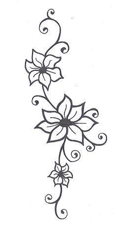 236x467 Gallery Drawing Flowers And Vines, - Flower Vine Sketch