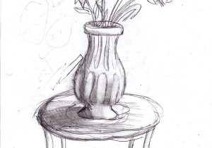 300x210 Flower In Vase Sketch Drawing Flowers In A Vase - Flowers In A Vase Sketch