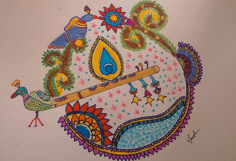 800x546 My Views Sketch Of Flute! - Flute Sketch