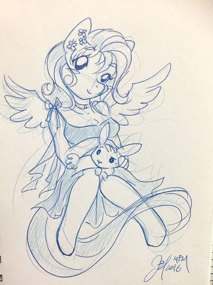 441x588 Fluttershy Sketch By J3t - Fluttershy Sketch