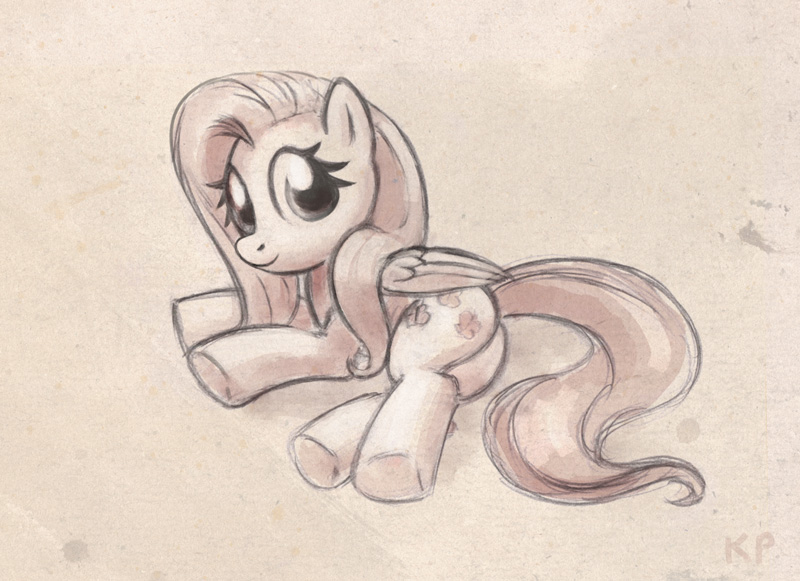 800x581 Fluttershy Sketch By Kp Shadowsquirrel - Fluttershy Sketch