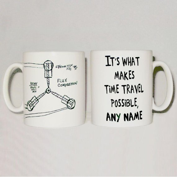 570x570 Flux Capacitor Sketch Mug Personalised Any Name Funny Back To Etsy - Flux Capacitor Sketch