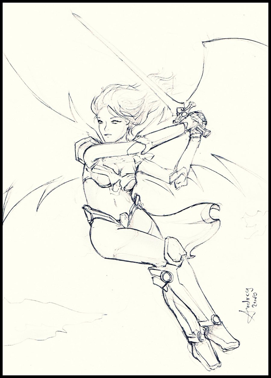 900x1254 Flying Angel By Catzav3ncu - Flying Angel Sketch